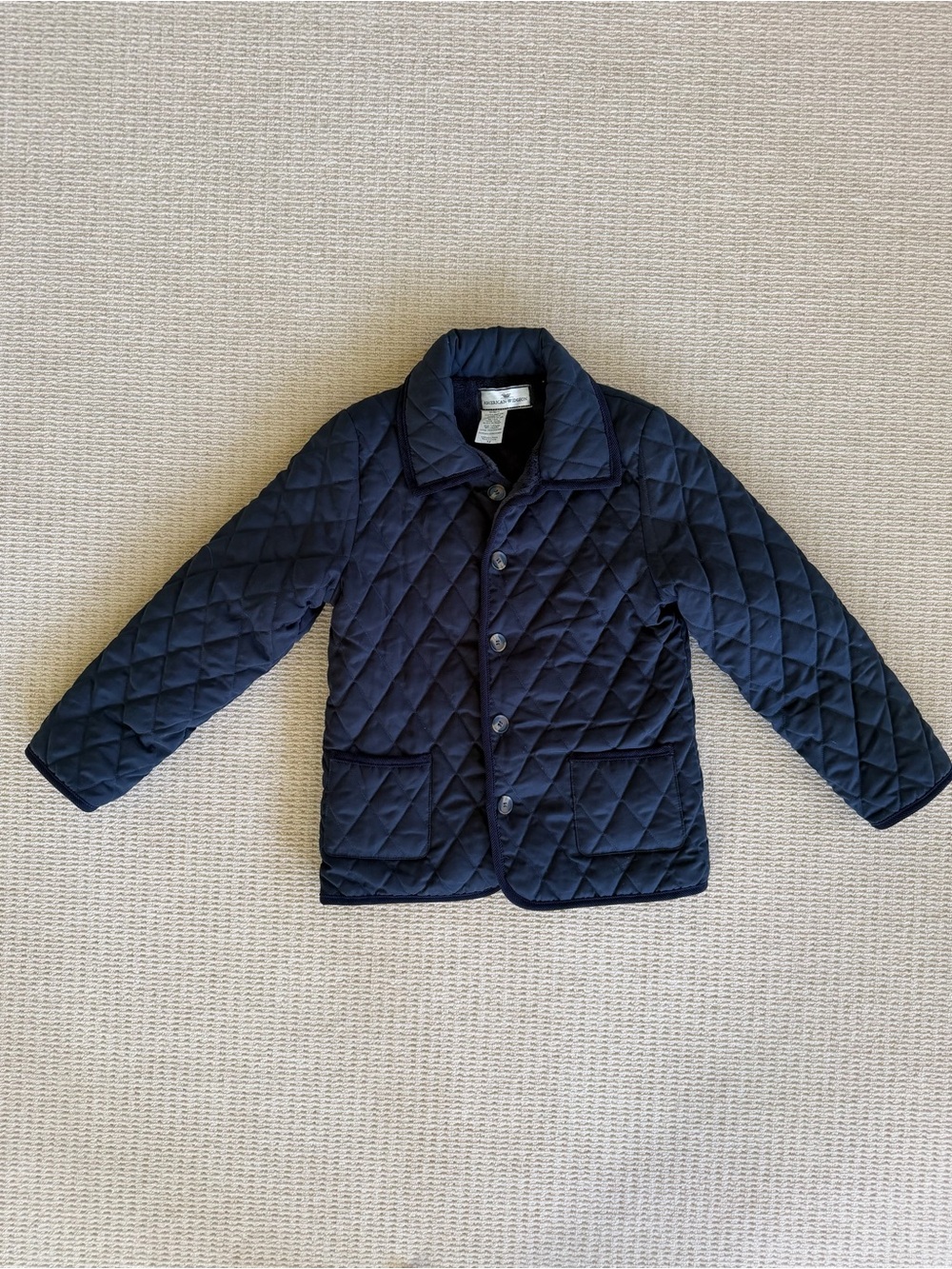 EUC Girl’s Quilted Navy Jacket. Super soft! Perfect light weight jacket! Size 12
